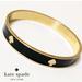 Kate Spade Jewelry | Black Enamel Bangle | Color: Black/Gold | Size: Os