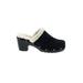 Unionbay Mule/Clog: Slide Chunky Heel Bohemian Black Shoes - Women's Size 7 - Round Toe