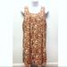 Anthropologie Dresses | Blu Pepper | Anthro Studded Lined Shift Dress Euc | Color: Cream/Orange | Size: S
