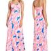 Lilly Pulitzer Dresses | Lilly Pulitzer | Linley Cut Out Maxi Dress Tiki Pink Beach Bliss Women’s Size S | Color: Blue/Pink | Size: S