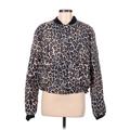 Generation Love Jacket: Blue Leopard Print Jackets & Outerwear - Women's Size Medium