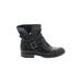 FRYE Boots: Black Print Shoes - Women's Size 8 - Round Toe