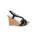 Guess Wedges: Black Solid Shoes - Women's Size 9 - Open Toe