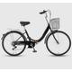 LSQXSS Folding bicycle for men and women,6 speeds hybrid bikes,low step-through frame city bicycle,tandem bicycles,rear sponge seat,dual brakes,comfort pedal city commuter bikes,front rear fenders