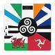 Combined Flag of The Celtic Nations Scales for Body Weight Electronic Bath Scales with High Precision Sensors LED Display Bathroom Scale