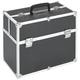 Others Luggage & Bags Cosmetic & Toiletry Bags-Make-up Case 38x23x34 cm Black Aluminium