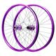 26'' 27.5'' 29'' Mountain Bike Wheelset BOOST Thru Axle Disc Brake Front Rear Wheels 32H Hubs For 8-12 Speed Cassette Bicycle Rims (Color : Purple, Size : 27.5'')