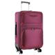 DNZOGW Travel Suitcase Luggage Men's Trolley Case Universal Wheels Student Oxford Cloth Leather Suitcase Password Box Suitcase Trolley Case (Color : Purple, Size : A)