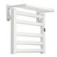 YIHANSS Heated Towel Warmer Drying Rack, Aluminum Alloy Electric Heated Towel Rail Radiator Bathroom Wall Mounted Heated Towel Dryer with Adjustable Temperature and Time, 500X450x220mm,White,Plug in