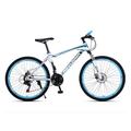 TiLLOw 700C Wheels Adult Bike Mountain Bike 21 Speed Man AND Woman 3-spoke One-piece Wheels Shock Absorbing Suspension School Bike Aluminum Wheel (Color : White blue, Size : 26-IN_SPOKED HUB)