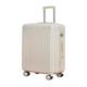 DNZOGW Travel Suitcase Luggage Carry-on Suitcase, Light and Wear-Resistant Trolley Case, Strong and Thickened Suitcase, Suitcase Trolley Case (Color : White, Size : A)