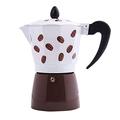 OQHAIR Mocha Pot Moka Pot Coffee Maker Coffee Appliance Making Espresso Maker Mocha Pot Espresso Stovetop Coffee Makers (Color : Brown, Size : 3 cup) (Brown 3cup)