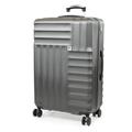 Pierre Cardin Soleil 30 Inch Suitcase - Hard Sided Travel Luggage with 8 Spinner 360 Degree Wheels | TSA Locks and Telescopic Handle | Weight 4.23kg Height 76cm CL898 (Large, Charcoal Grey)