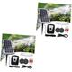 SUPVOX 2pcs Oxygen Pump Solar Air Pump Kit for Fish Tanks Pond Aerator Air Pump Aquarium Bait Bucket with Aerator Aquarium Solar Air Pump Solar Air Pump for Aquarium Fish Air Pump Usb Abs