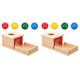 ERINGOGO 2 Sets Teaching Aids Balls for Infant Educational Toy. Cognitive Toys 6-12 Month Toys Baby Ball Toy Lovevery Toys Drawer Wooden Puzzle Parent-child