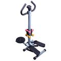 with Handle Home Use Steppers Fitness Mini Stepper Cross Trainer Elliptical Men and Women Stepper Cardio Exercise Trainer Dumbbells Steppers for Exercise
