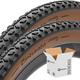 Pair (2 pieces) Gravel M 45-622 Classic Bike Tyre