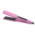 LLXBFNMC Hair Straightener LED Gear Temperature Adjustment Ceramic Tourmaline Ionic Flat Iron Hair Straightener for Women Widen Panel fangzi (Color : Pink Wide Plate, Size : US)