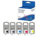 Woungzha PFI703 PFI-703 Ink Cartridge, Compatible for Canon PFI-703 for Canon iPF 810 820 815 825 Printers (5 Packs)