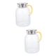 ABOOFAN 2pcs Glass Cold Water Jug Water Kettle Lemonade Pitcher Water Pitcher with Lid Resistance Pitcher Water Pitcher with Scale Cold Water Container Beverage with Lid Coffee Pot Pretty