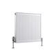 Milano Compact - Modern White Type 11 Central Heating Horizontal Single Panel Convector Radiator - 600mm x 700mm