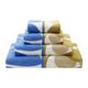 Orla Kiely Retro Bathroom Towels in Stem Bloom Duo, Blue FawnSize: Bath Sheet, 100x150cm