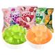 Litchi White Peach Fruit Candy, 4 Flavors Peeling Fruit Juice Gummies, Grape Fruit Fudge, Internet Fruit Snacks, Chinese Celebrity Casual Snacks, Halloween Candy, Desserts (4 Flavor Mix,1000g)