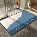 Bath Mat Mats Non Slip Bathroom Mat 55x79in, Super Absorbent Floor Mat, Quick Dry Bath Stone Mat, Washable Bathroom Rugs Rug Carpet for Bedroom, Toilet Shower Mat, Tub, Sink, Kitchen, Door, Classic