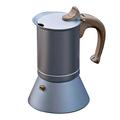 OQHAIR Mocha Pot Moka Pot Coffee Maker Coffee Appliance Making Espresso Maker Mocha Pot Espresso Stovetop Coffee Makers (Color : Brown, Size : 3 cup) (Silver 6 cup)