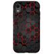 Hülle für iPhone XR Cooles rotes und schwarzes geometrisches Sechseck-Handy