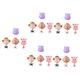 BESTonZON 5 Sets Rotary Table Suction Cup Water Bath Toy Kids Bathtub Kid Toys Water Playing Toys Bath Time Toys Monkey Bath Tub Toy Kids Shower Toys With Suction Cup Baby Duck Boat Plastic