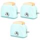 Abaodam 3pcs Bread Machine Toy Kitchen Gear Toasters Kitchen Utensils Bread Maker Machine Play Toaster Play Kitchen Accessories Kids Toaster Birthday Gift Cosplay Appliance Plastic Child