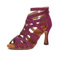 TINRYMX Womens Latin dance shoes Tango Salsa Ballroom Salsa boots,L521-3.5 UK