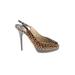 Jimmy Choo Heels: Brown Leopard Print Shoes - Women's Size 37