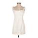 ASTR The Label Casual Dress - A-Line: White Print Dresses - Women's Size Small