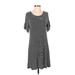 Mossimo Supply Co. Casual Dress - Shift: Gray Marled Dresses - Women's Size Small