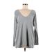 LC Lauren Conrad Pullover Sweater: Gray Marled Tops - Women's Size Medium