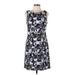 Connected Apparel Casual Dress - Shift: Black Jacquard Dresses - Women's Size 10