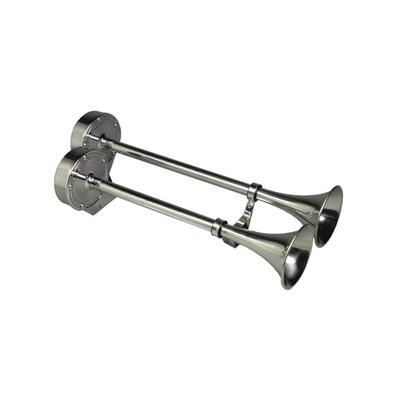 Schmitt & Ongaro Marine Deluxe SS Dual Trumpet Horn - 24V 12428