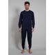 Pyjama BUGATTI Gr. 54, blau (dunkelblau) Herren Homewear-Sets Pyjamas