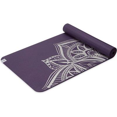 GAIAM Matte AUBERGINE MEDALLION YOGAMATTE 6MM PREMIUM, Größe - in Grau