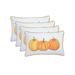 HomeRoots Set Of Four 20" Orange Pumpkin Trio Lumbar Throw Pillow Covers