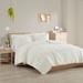 King/ Cal King Faux Fur Comforter Set Ivory