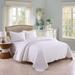 3pc King 100% Cotton Bedspread Comforter Set White