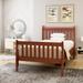 Modern 80" Twin Bed Frame: Solid Wood, Slat Support, Storage