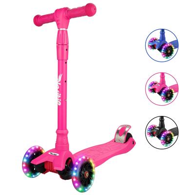 Scooters for Kids Age 3-5, 3 Light Up Wheels 4 Adjustable Height