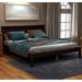 Rustic Style Pine wood Platform Bed Frame with Headboard, Wood Slat Support, No Box Spring Needed, Full