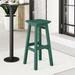 Polytrends Laguna All Weather Poly Outdoor Patio Bar Stool – Square/ 29”