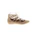 Steve Madden Flats: Tan Solid Shoes - Women's Size 7 1/2 - Almond Toe