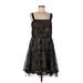 R&M Richards Cocktail Dress - Party Square Sleeveless: Black Dresses - Women's Size 12